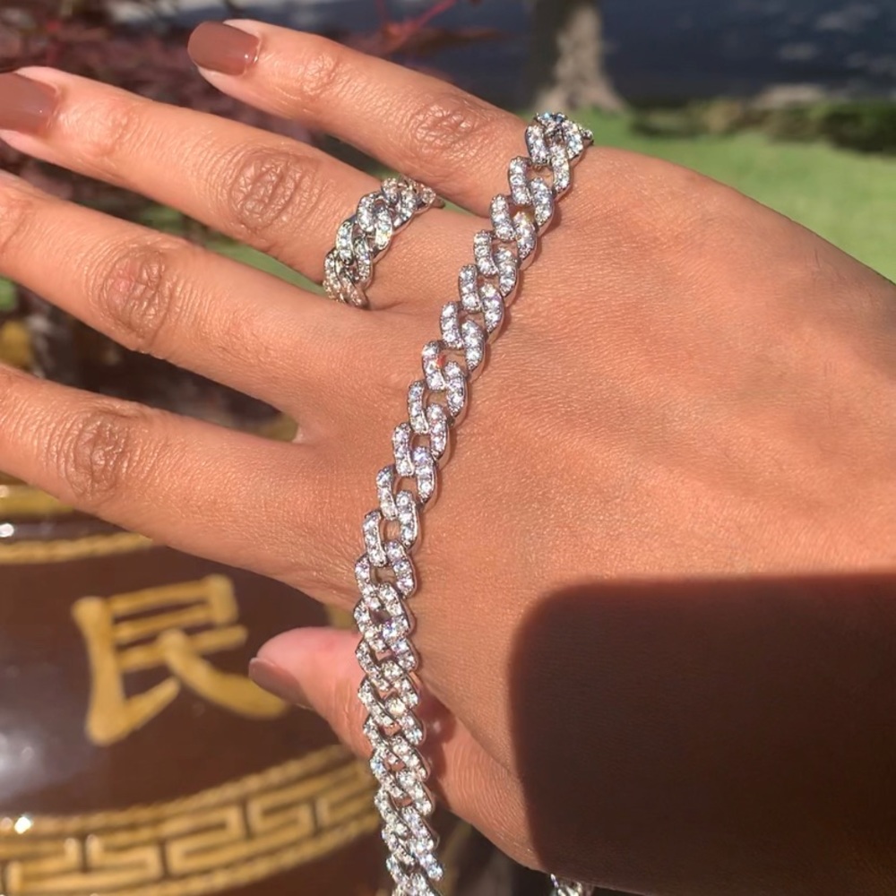 Rose Gold and Silver Cuban Chain